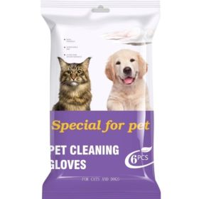 PET Cleaning  Deodorizing Bathing Wipes ForDogs And Cats, Nourish Fur Coconut OilGrooming Wipes For Dogs, Pet Cleaning GlovesWipes For Daily Care (Option: 1pcs)